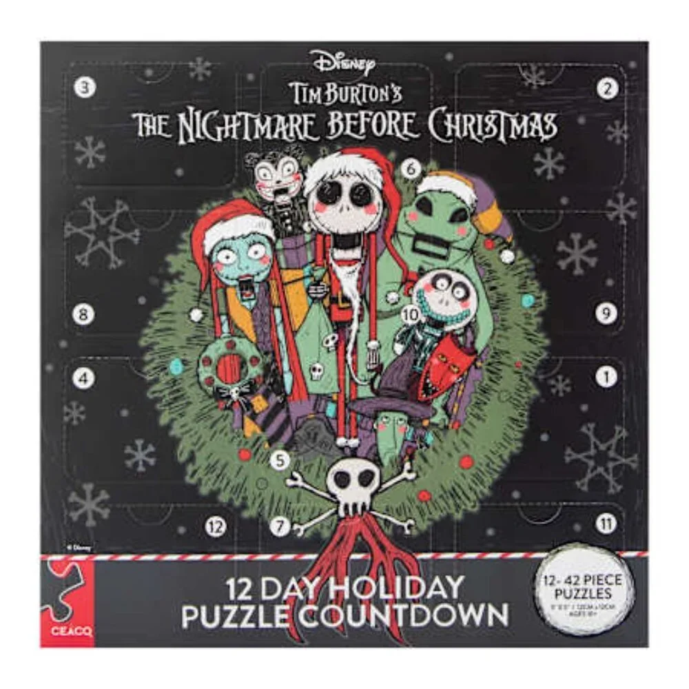 Disney The Nightmare advent Before Christmas 12-Day Holiday Puzzle Countdown